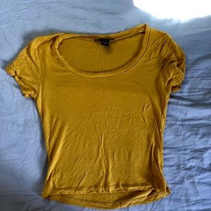Yellow crop top